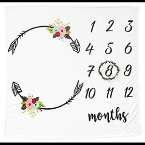 Baby milestone blanket